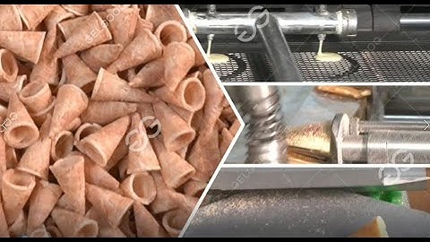 Mini Chocolate Cones Making Equipment - For Making Bite-sized Cones