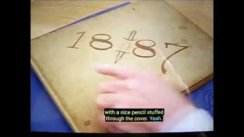 Walter Dutton's 1887 Cycling Sketchbook Diary appe...