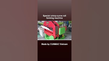 Special crimp curve roll forming machine, #shorts