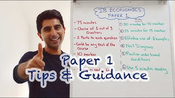 IB Economics - Paper 1 Tips & Guidance (HL & SL)