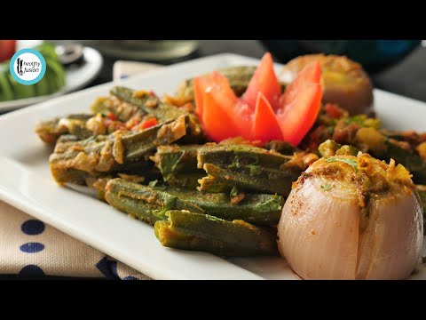 Stuffed Bhindi amp Pyaz Recipe By Healthy Food Fusion