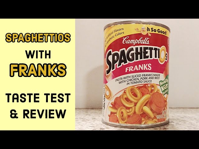 Campbells Spaghettio's W/ Franks