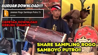 BURUAN DOWNLOAD‼️ SHARE SAMPLING JARANAN ROGO SAMBOYO TERBARU 2026