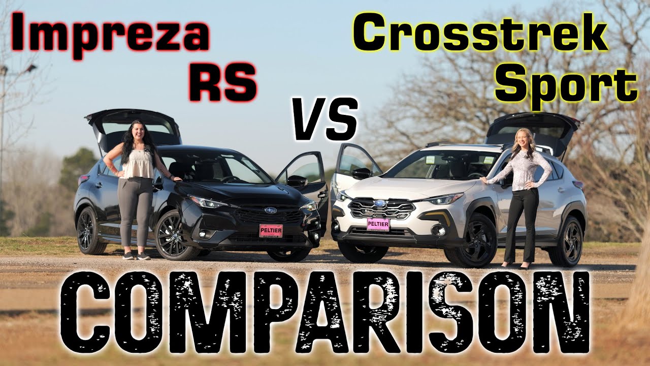 Сравнение: Impreza RS 2024 года и Crosstrek Sport