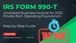 How to File Form 990-T for UBTI.  Step-by-Step Guide for 2022