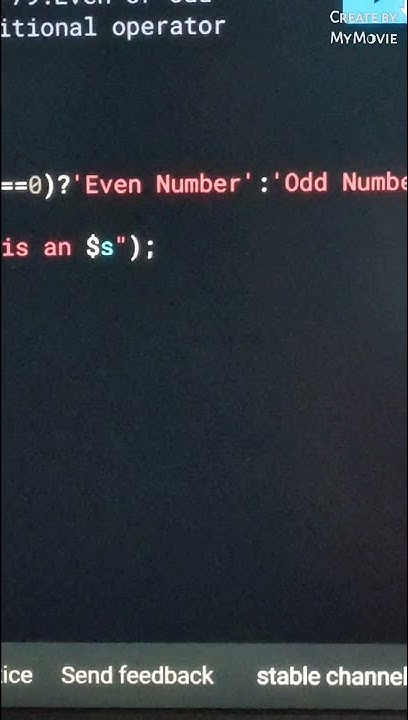 even or odd using conditional operator in Dart 🎯 - YouTube
