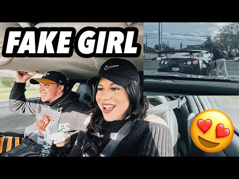 HOT GIRL PICKS UP GUYS IN A GTR Hilarious