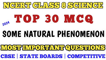 Best MCQ Some Natural Phenomenon Class 8 NCERT Based // Important Questions #class8mcq