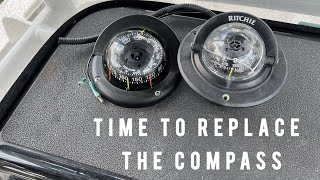 Replacing The Ritchie Compass On My Personal Boat | 2016 Crevalle 24 Bay