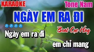 Karaoke Ngày Em Ra Đi Tone Nam ( Nhạc Chất Lượng Cao ) Thanh Duy Bolero