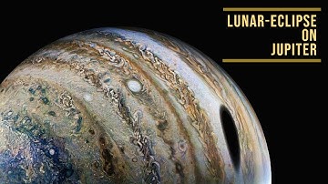 How Lunar ECLIPSE looks on JUPITER from SPACE