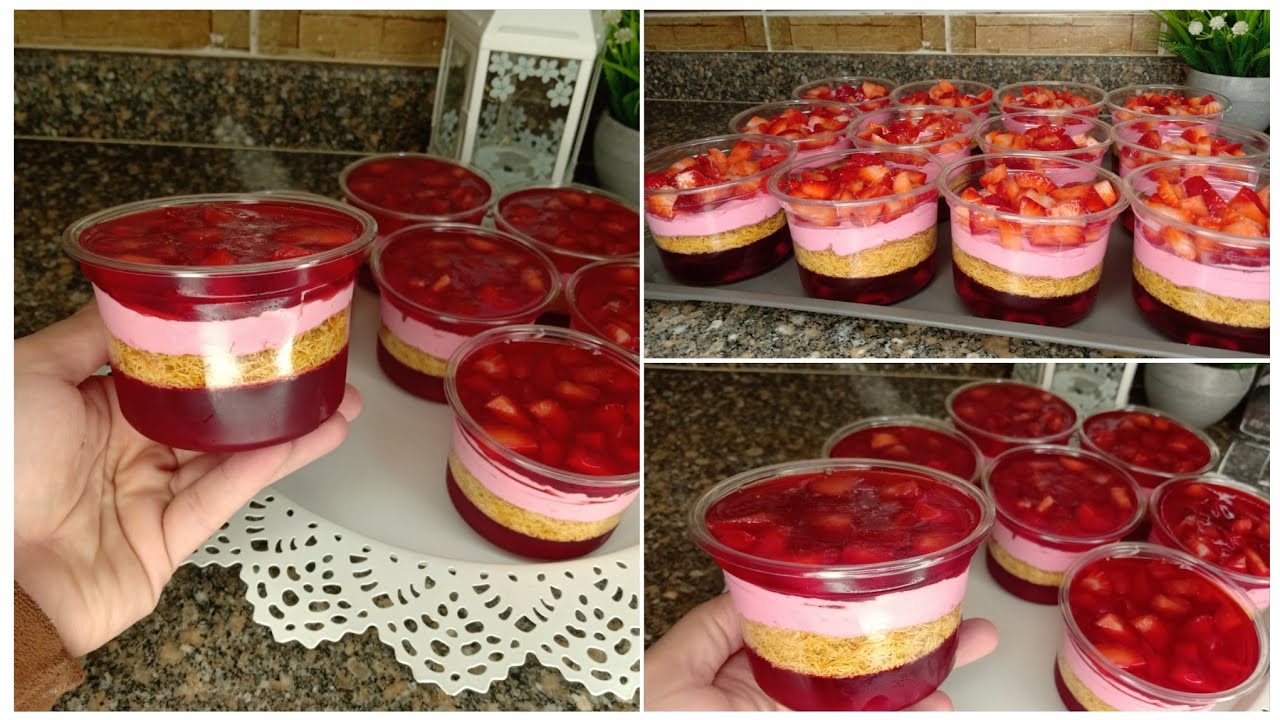 الكنافه الترند وصلت 🙈كنافه بالفراوله تنافس أكبر المحلات 💪🏻