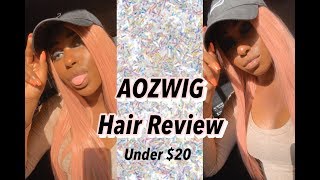 Synthetic Pink Hair Review- Aozwig