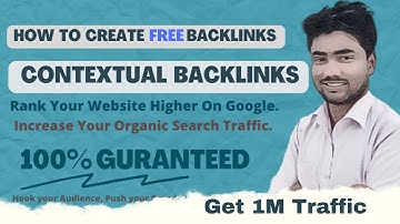 How To Create Backlinks |Free Contextual Backlinks| High DA Dofollow Backlinks-Bangla #FreeBacklinks