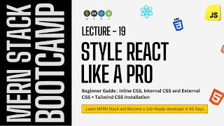 React Styling Tutorial 🔥 | How to Style Components + Tailwind CSS Setup (MERN Bootcamp)