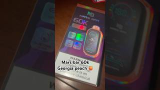 #vape#420friendly mars bar 60,000 puff disposable vape Georgia peach flavor review 9/10