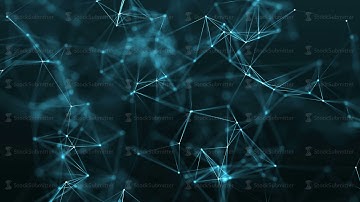 4k abstract loop color geometrical background with lines and dots