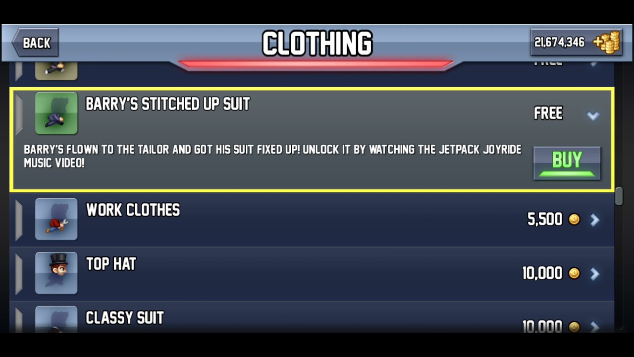 PURCHASING EVERY CLOTHING ITEM IN JETPACK JOYRIDE 2 🪙
