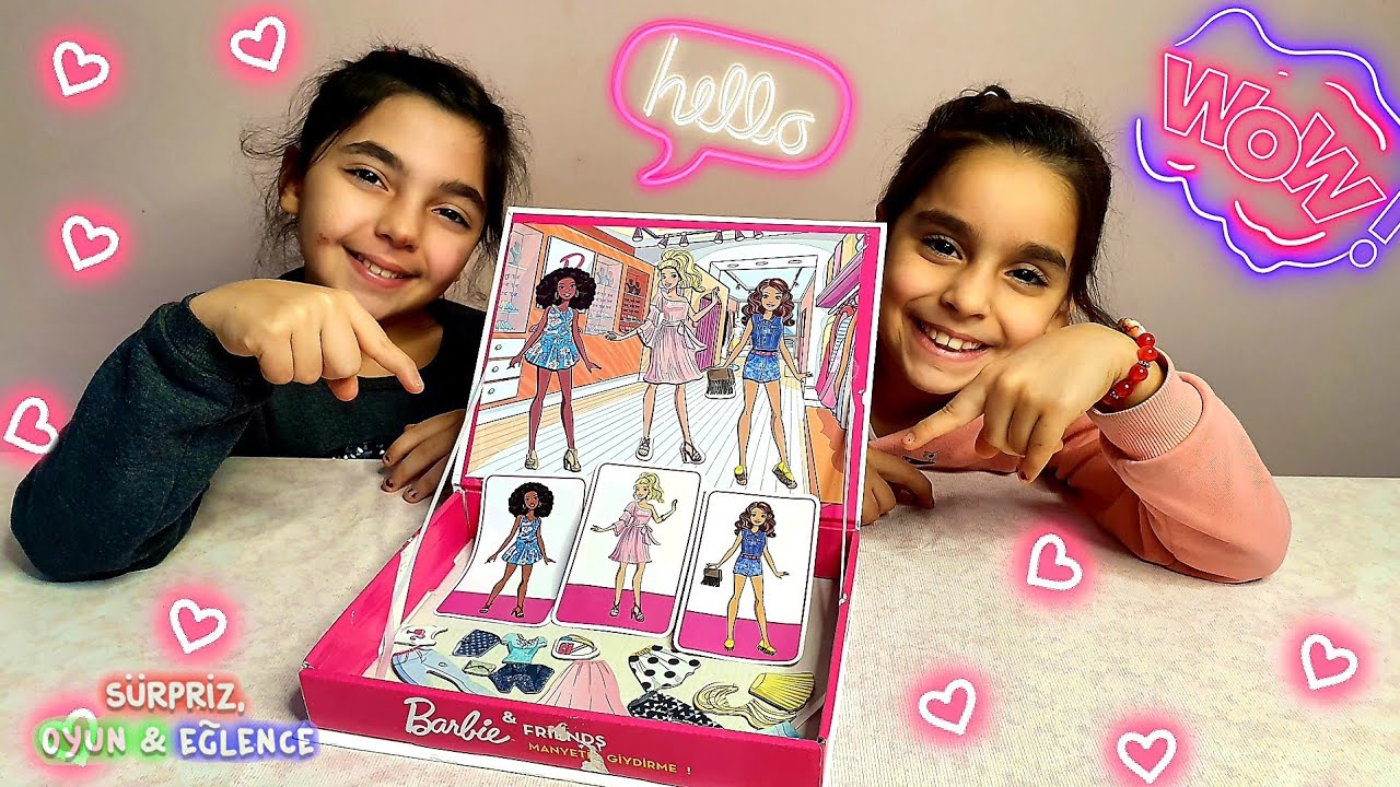 barbie nin gardrobu manyetik kiyafet giydirme bolum 1 barbie and friends magnetic wardrobe part 1 youtube