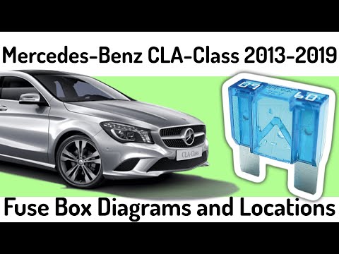 2013-2019) Mercedes-Benz CLA C117 Fuse Box Diagrams and Fuse Panel Locations✓