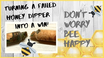 Woodturning | Honey dipper - FAIL!