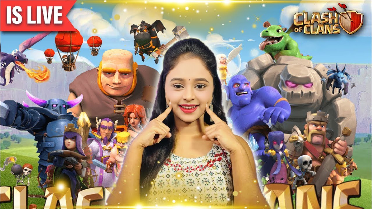 Coc Live 🔴 Coc Girl gamer🔥