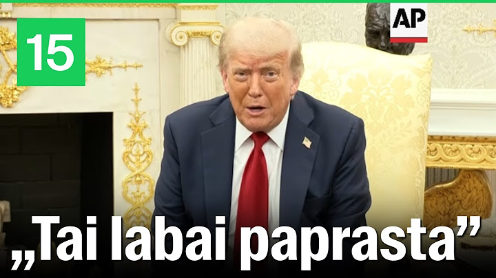 Trumpas grasina Rusijai tarifais, jei karas Ukrainoje nebus užbaigtas per 50 dienų