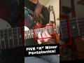 5 Patterns of Minor Pentatonic (in 50 Seconds!)  #guitar