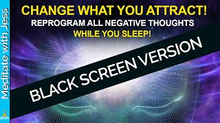 I AM Worthy, Wealthy, Happy. Replace NegativeThinking With Positive Affirmations. Black Sleep Screen