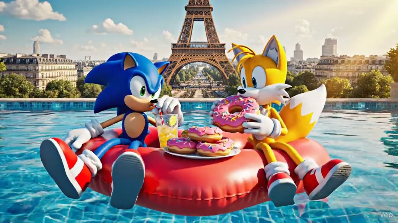 Sonic and Tails Pool Day Video