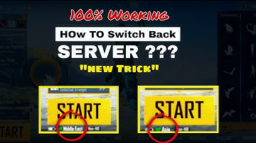 How to Change Server || PUBGMOBILE SERVER SWITCH BACK|| 100% Working Trick 🔥🔥🔥