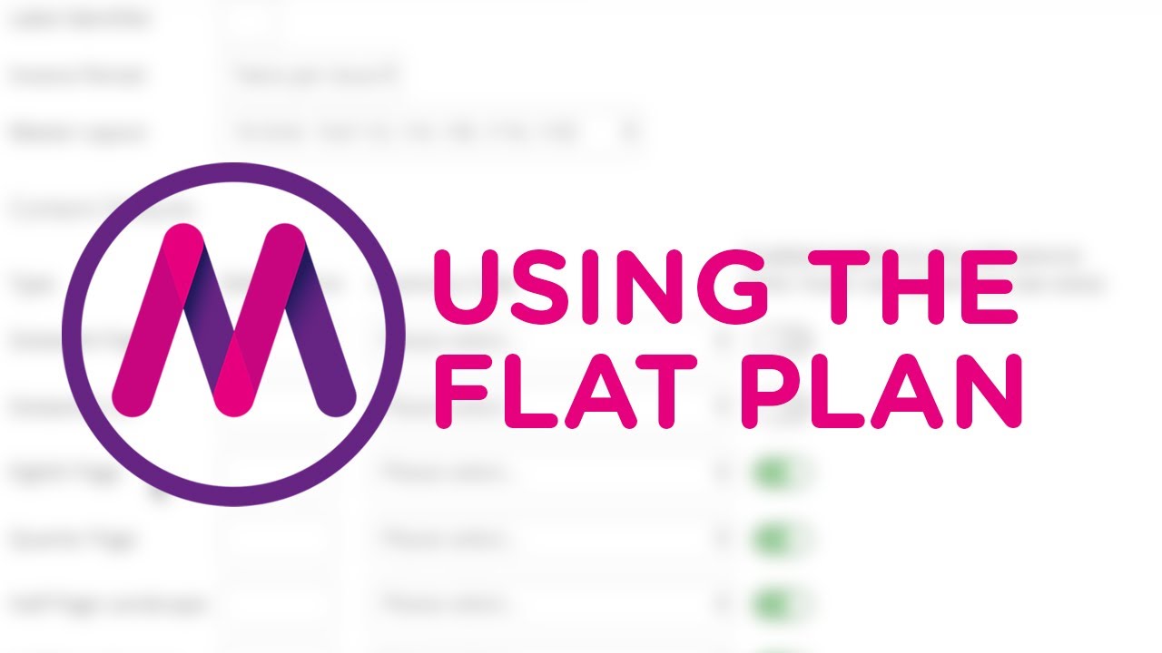 How to use the flat plan
