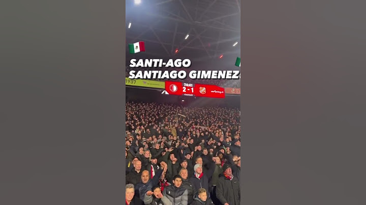 asi le cantan a Santiago Gimenez por la afición del Feyenoord
