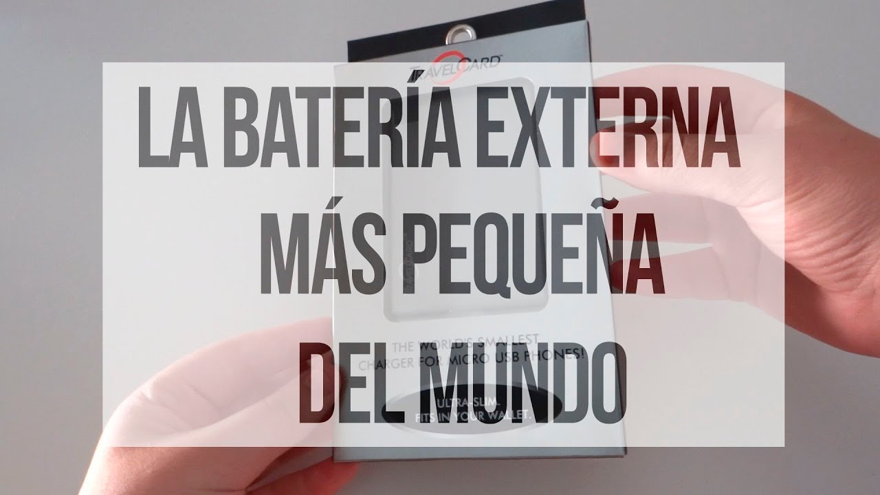 LA BATERÍA EXTERNA MÁS PEQUEÑA DEL MUNDO 