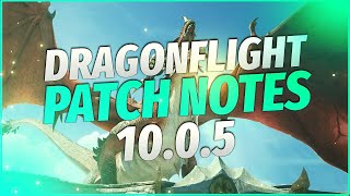 Dragonflight WoW News: Patch Notes 10.0.5 | Doctorio