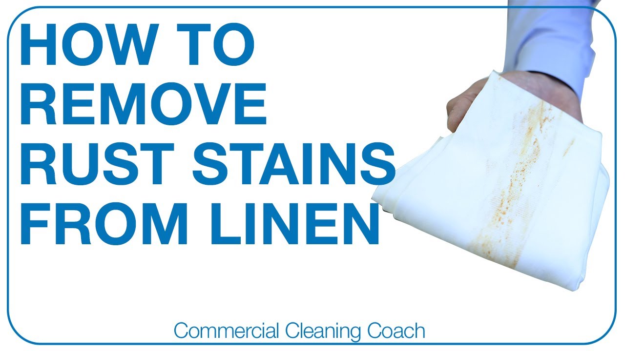 How To Remove Rust Stains From Clothes