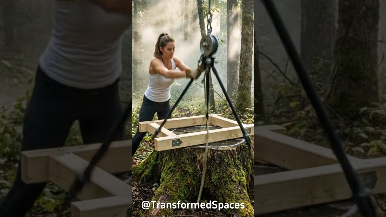 Secret Underground Tree Stump House | Fantasy Tiny Home Concept