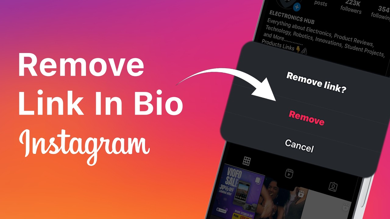 How To Remove Link From Instagram Bio YouTube