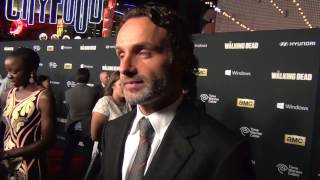 Andrew Lincoln  | The Walking Dead Premiere | AfterBuzz TV Red Carpet Interviews