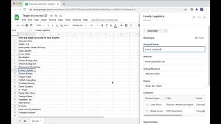 Update Salesforce within Google Sheets with Scratchpad