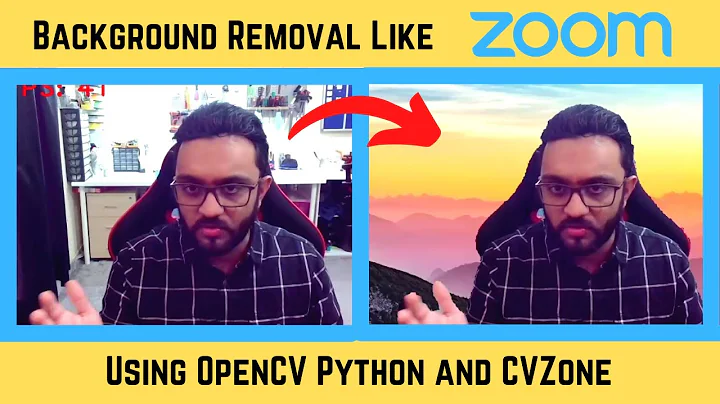 Background Removal Like Zoom | OpenCV Python CVZone