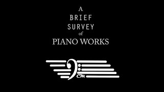 A Brief Survey of Piano Works by Matthew Mitchell
