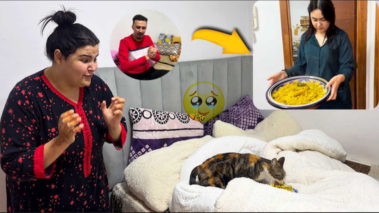 ￼ درت ليها رفيسة  عرضت  على جيران كولشي فرح معها و الله  وكلتها رفيسة سبحان الله😭 ￼