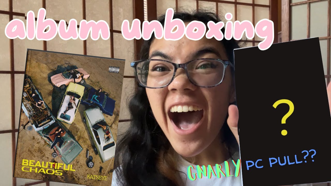 KATSEYE BEAUTIFUL CHAOS ALBUM UNBOXING | beautiful photocards, chaotic unboxing, + gnarly dancing