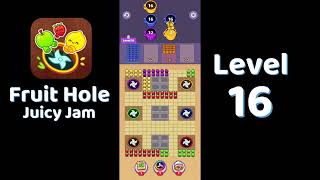 🎯 Fruit Hole Level 16 Walkthrough | Fun Fruit Puzzle Game 🍓 | SolutionGuruji