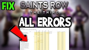 Saints Row The Third – How to Fix All Errors – Complete Tutorial