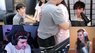 Lily brings Michael food | Lily and Michael hold hands | Lily hugs Michael | Toast scares Sykkuno