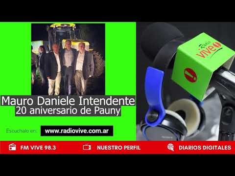 Mauro Daniele Intendente 20 aniversario Pauny