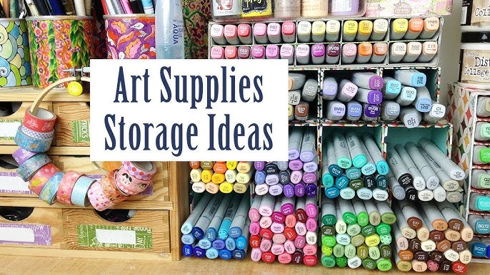BEST TIPS for STORING and ORGANIZING your ART SUPPLIES! 