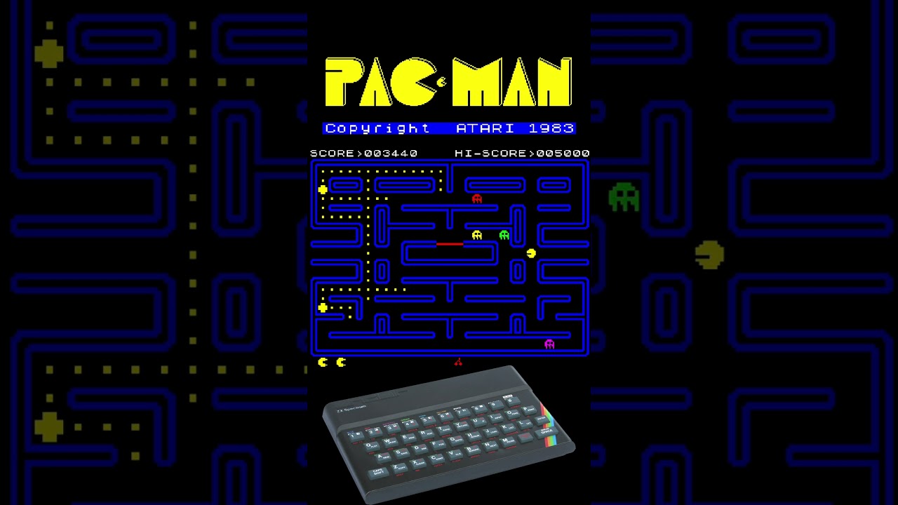 昭和のパックマン Pac-Man パックマン (Machine type: ZX Spectrum) - YouTube
